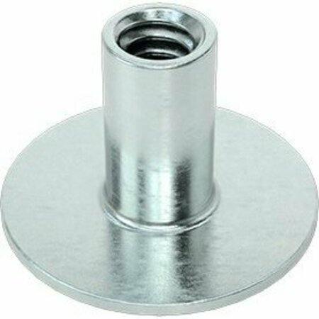 BSC PREFERRED Steel Round-Base Weld Nut Zinc-Plated 10-24 Thread Size 23/32 Base Diameter, 25PK 90596A220